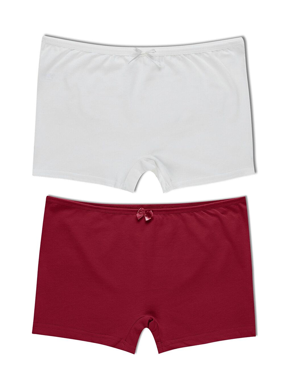 Bej Pamuklu Kadın Boxer 2'li