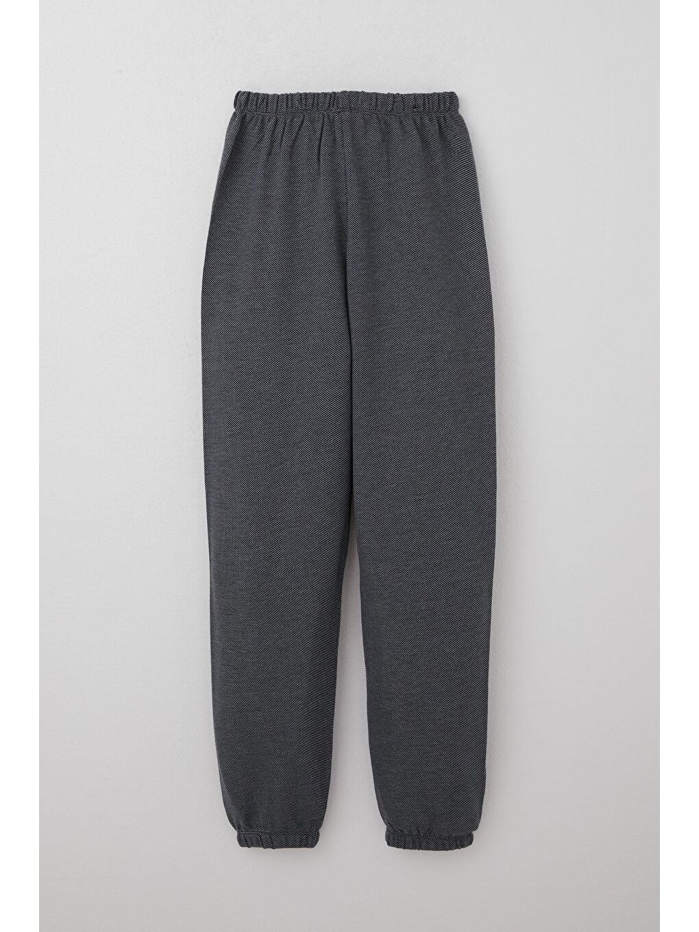 Erkek Çocuk Pijama Takımı Verev Çizgi Desenli Siyah (10 Yaş)-4