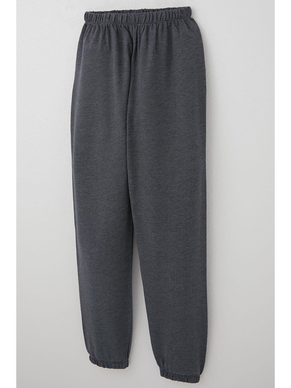 Erkek Çocuk Pijama Takımı Verev Çizgi Desenli Siyah (10 Yaş)-6