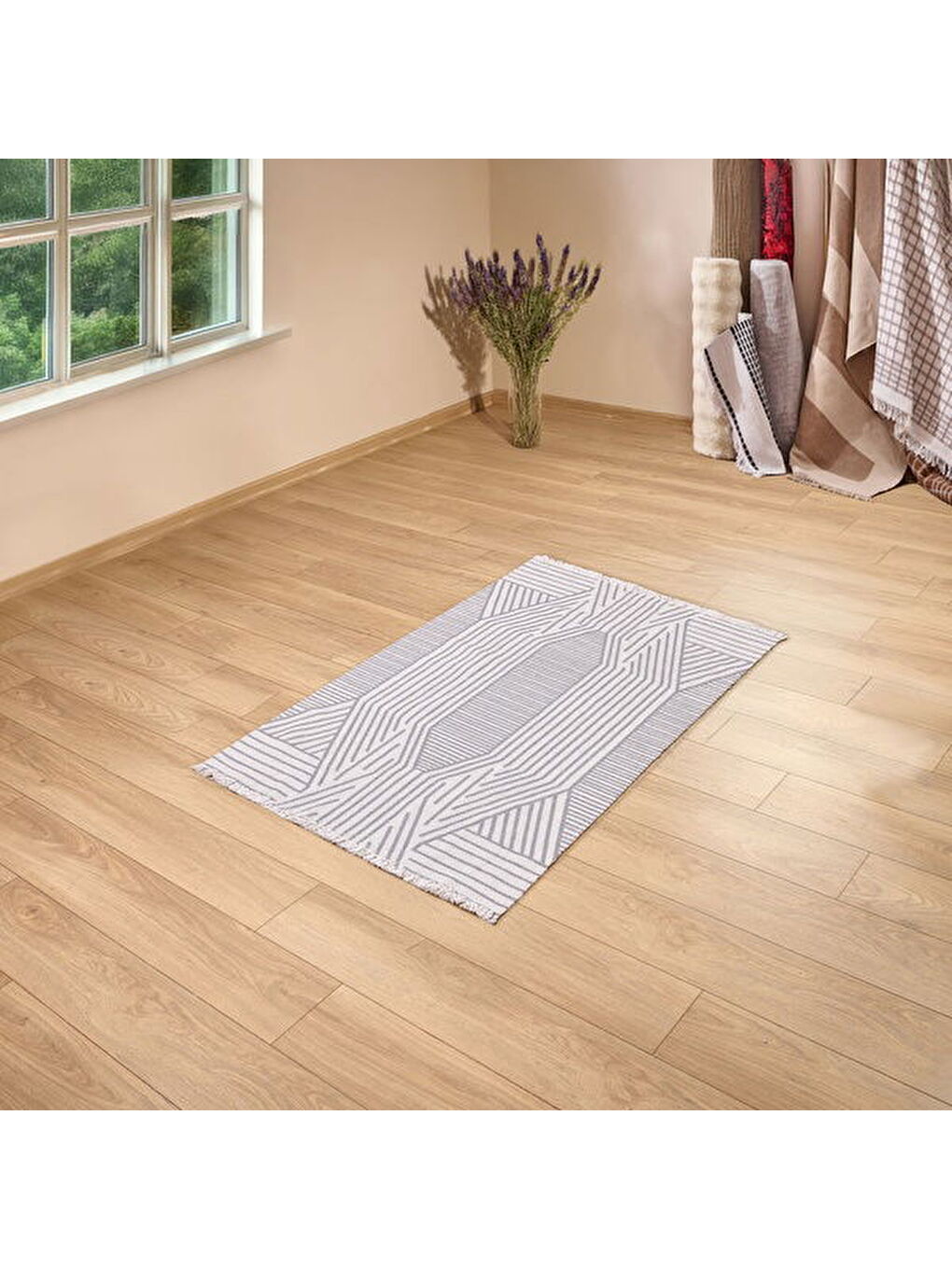 Soft Yalta Kilim - Ekru - 80x150 cm-1