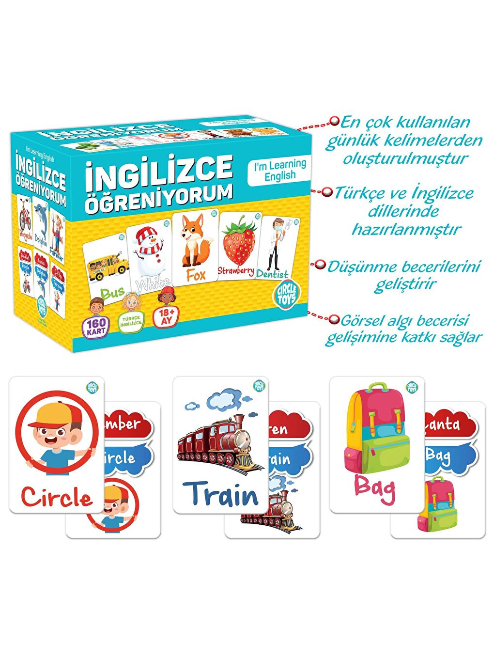 Circle Toys Karışık İngilizce Öğreniyorum - 3