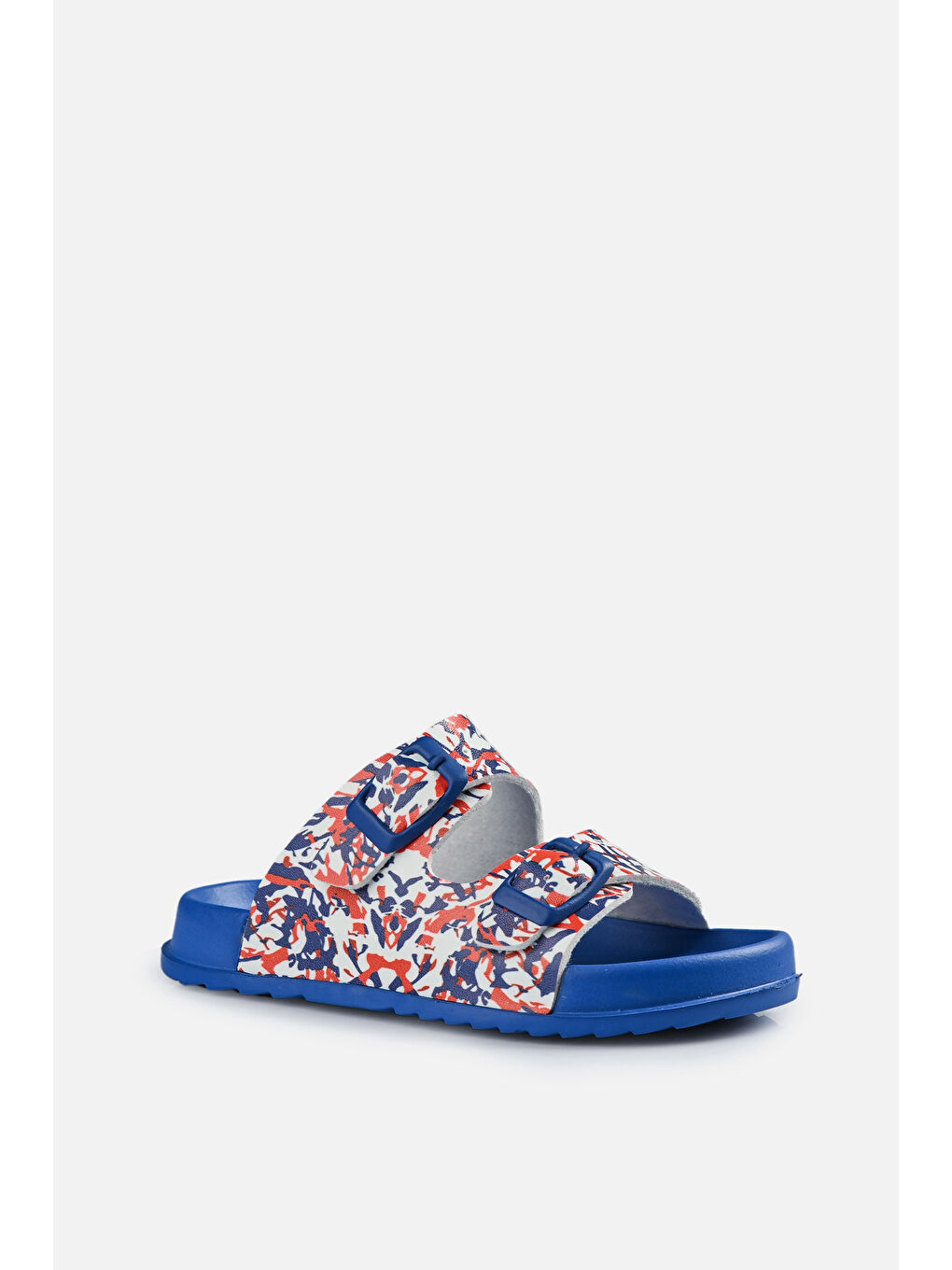 Gibli II Baskılı Erkek Bebek Saks Mavi Terlik-1