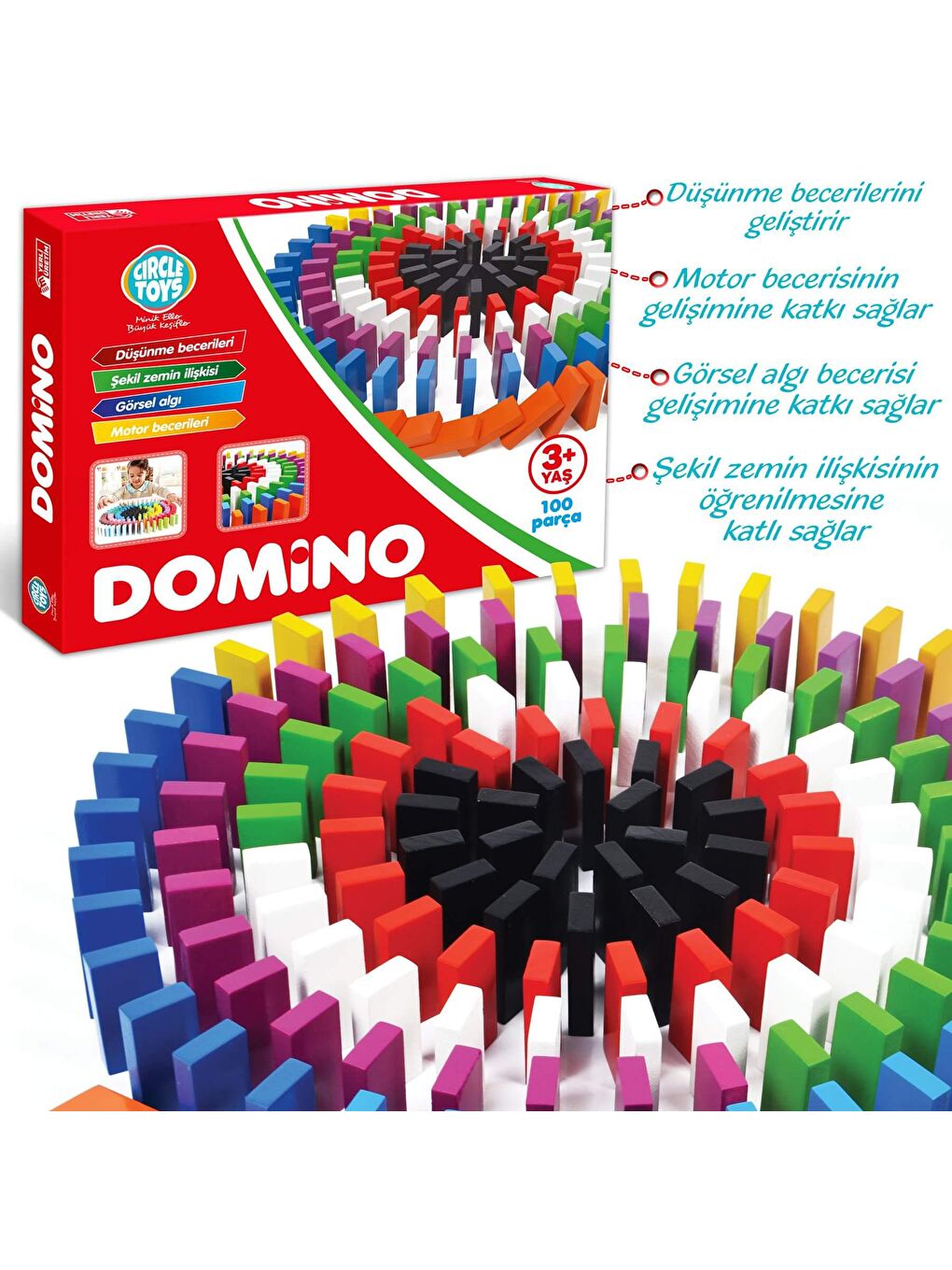 Circle Toys Karışık Domino - 4