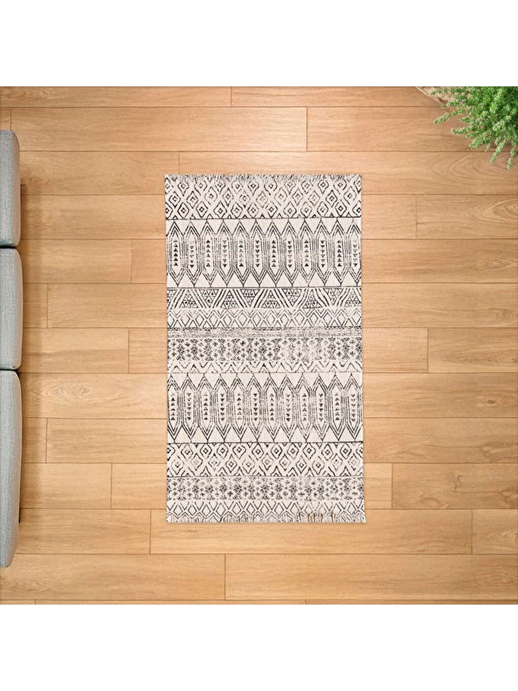Soft Fiord Kilim - Ekru - 80x150 cm