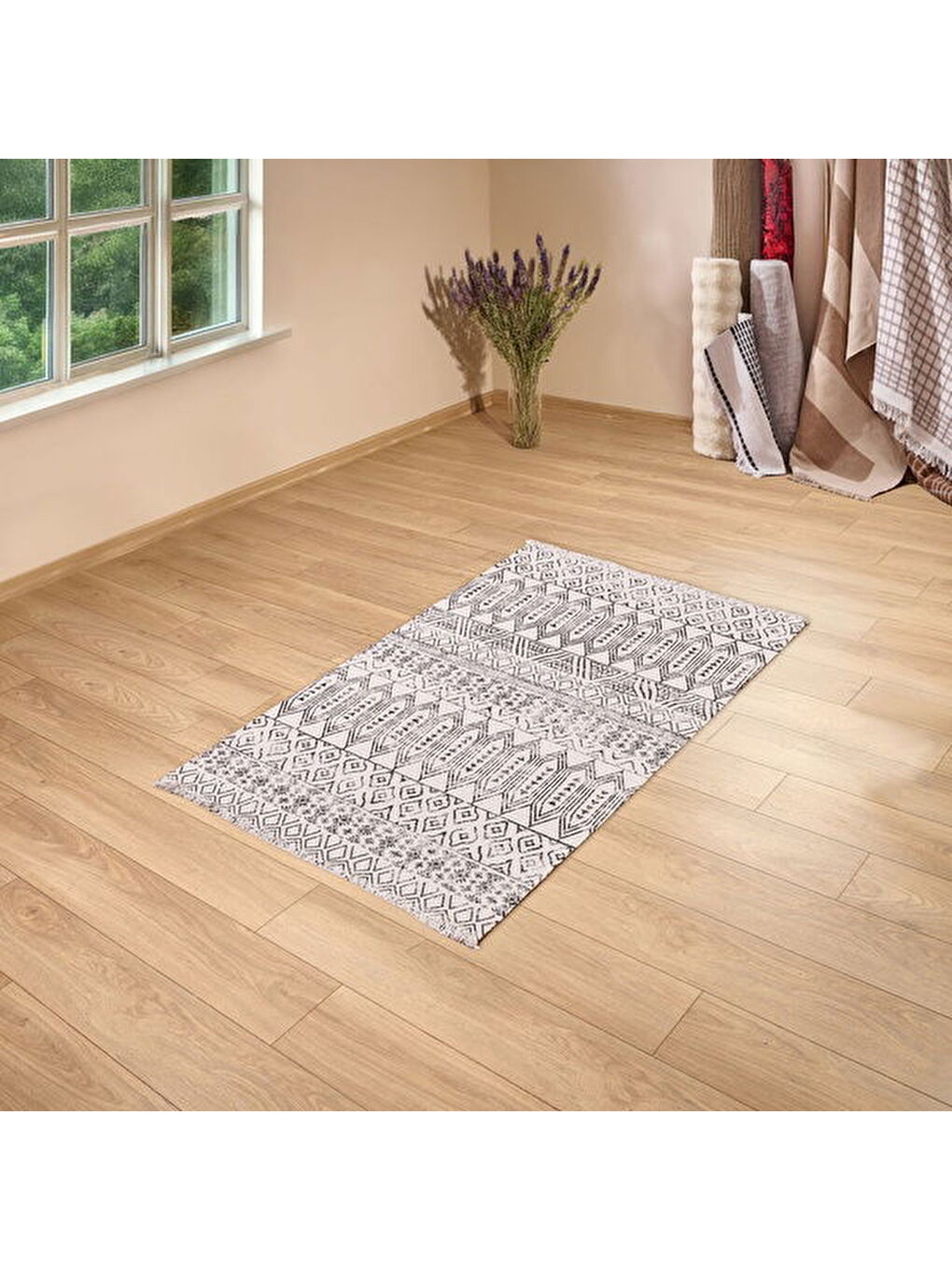 Soft Fiord Kilim - Ekru - 80x150 cm-3