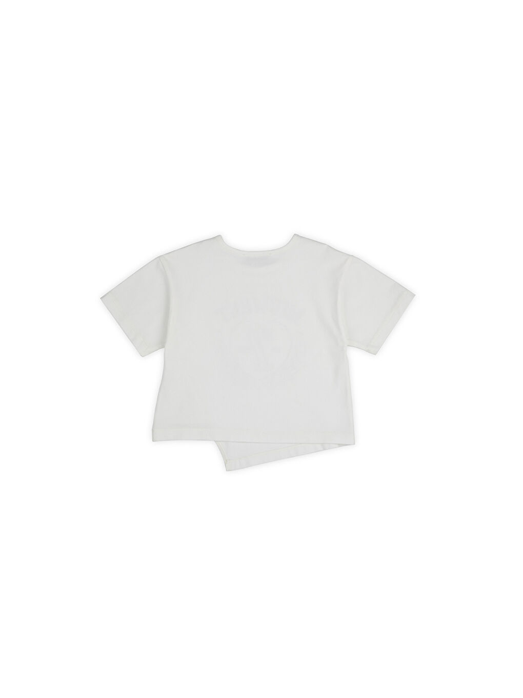 Kız Çocuk Baskılı T-Shirt Bej-6