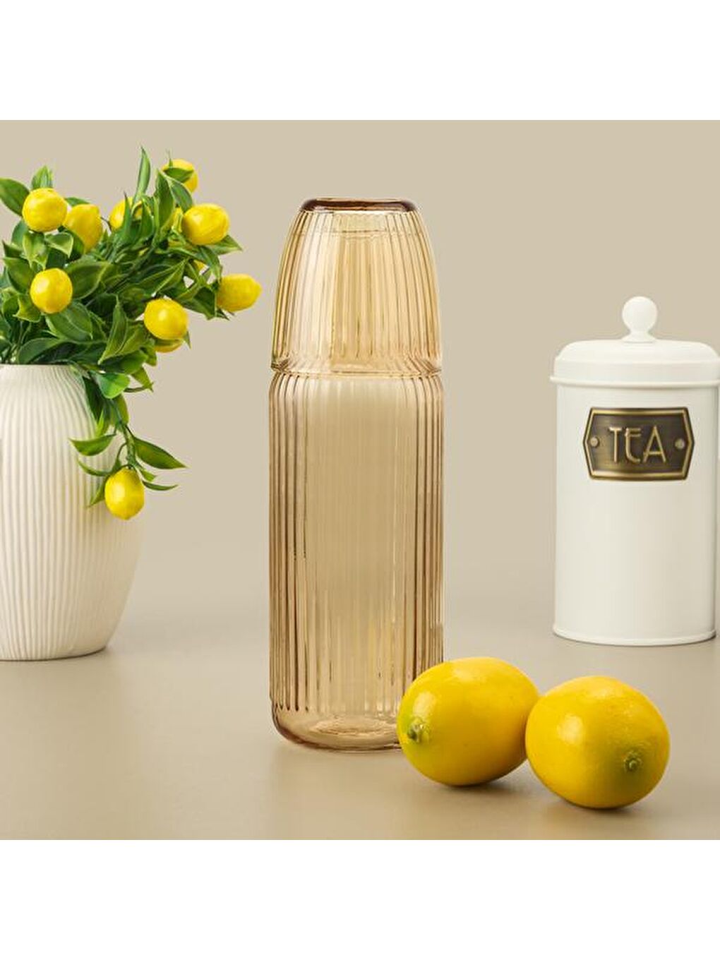 RAKLE Sari Splendid Başucu Sürahisi - Amber - 1000 ml