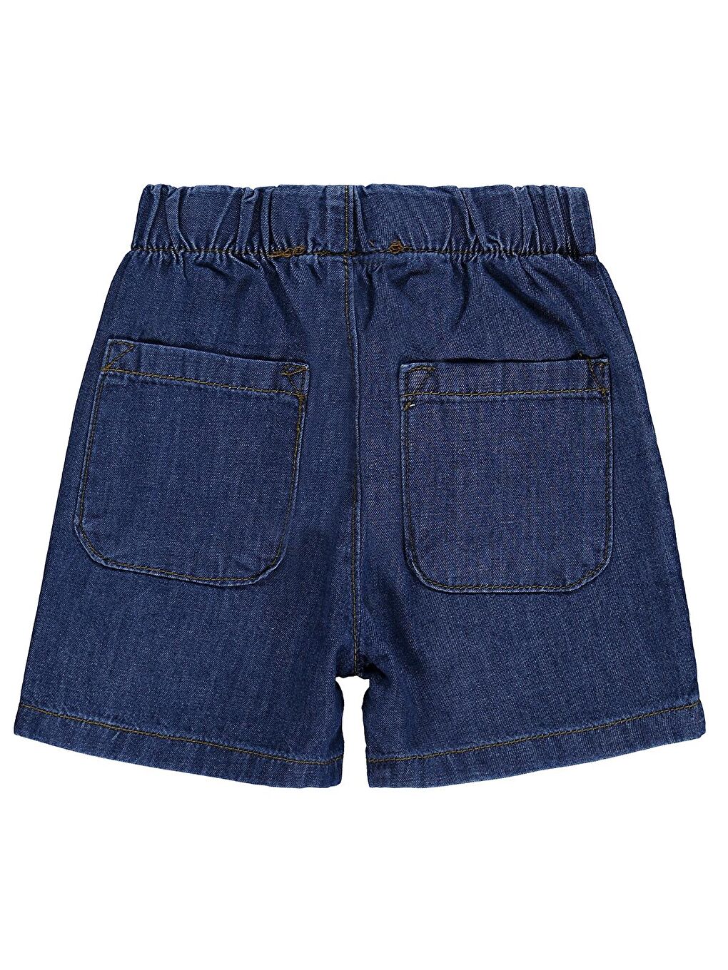 Baby İnce Jean 6-18 Ay Şort - Mavi-1