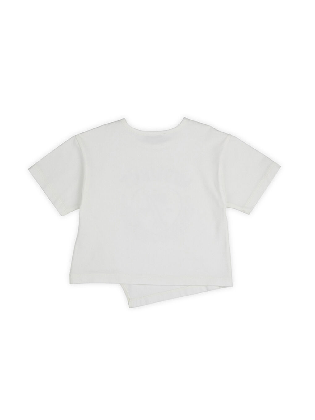 Kız Çocuk Baskılı T-Shirt Bej-9