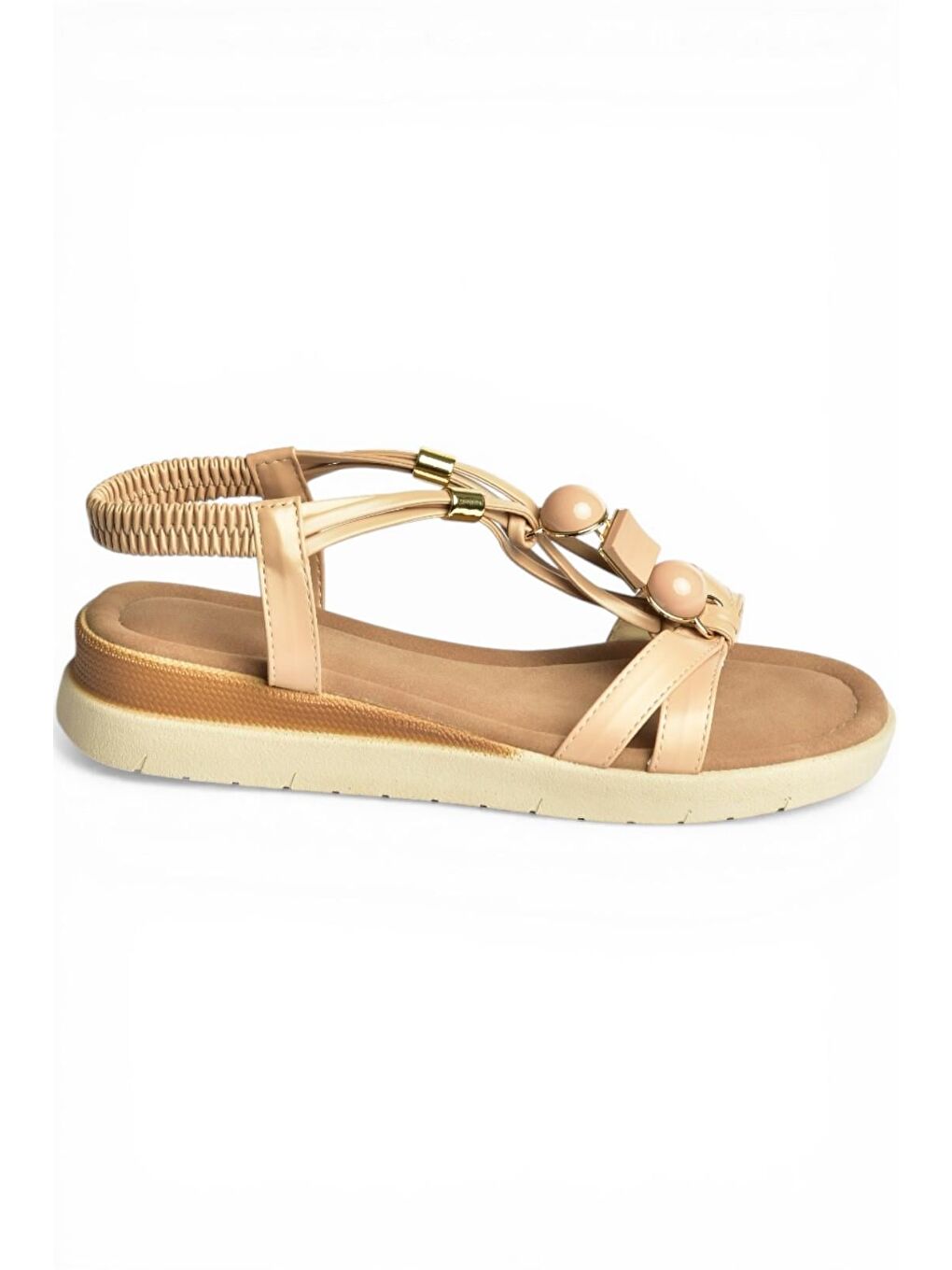 Bej Ten Kadın Sandalet Y274801509-2