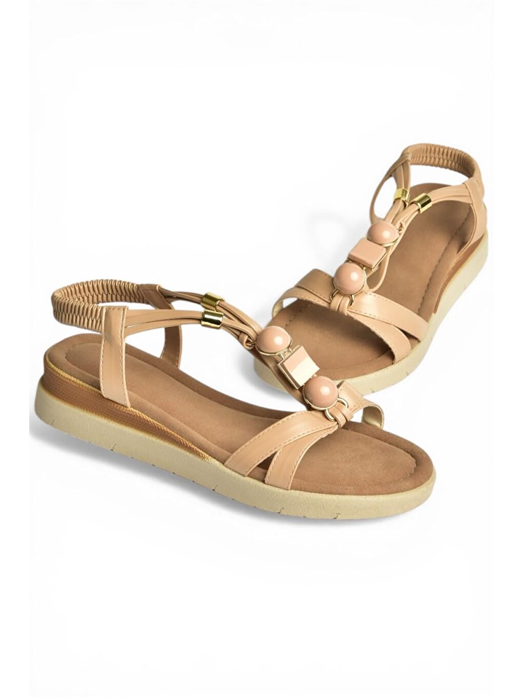 Bej Ten Kadın Sandalet Y274801509-3