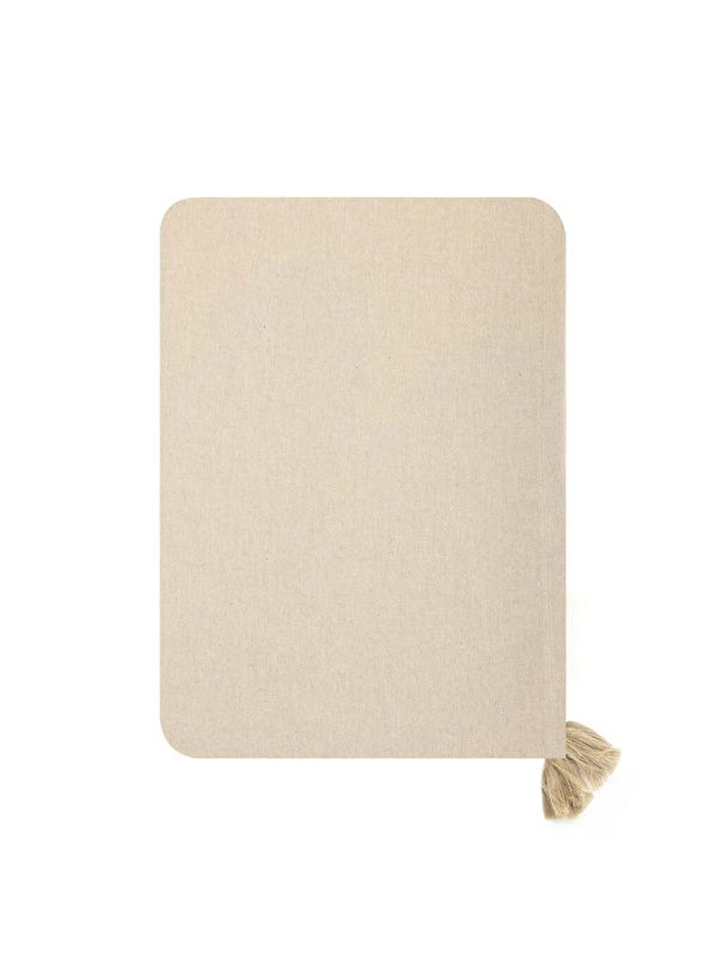 Soft Pallium Püsküllü Masa Örtüsü - Bej - 150x220 cm-2