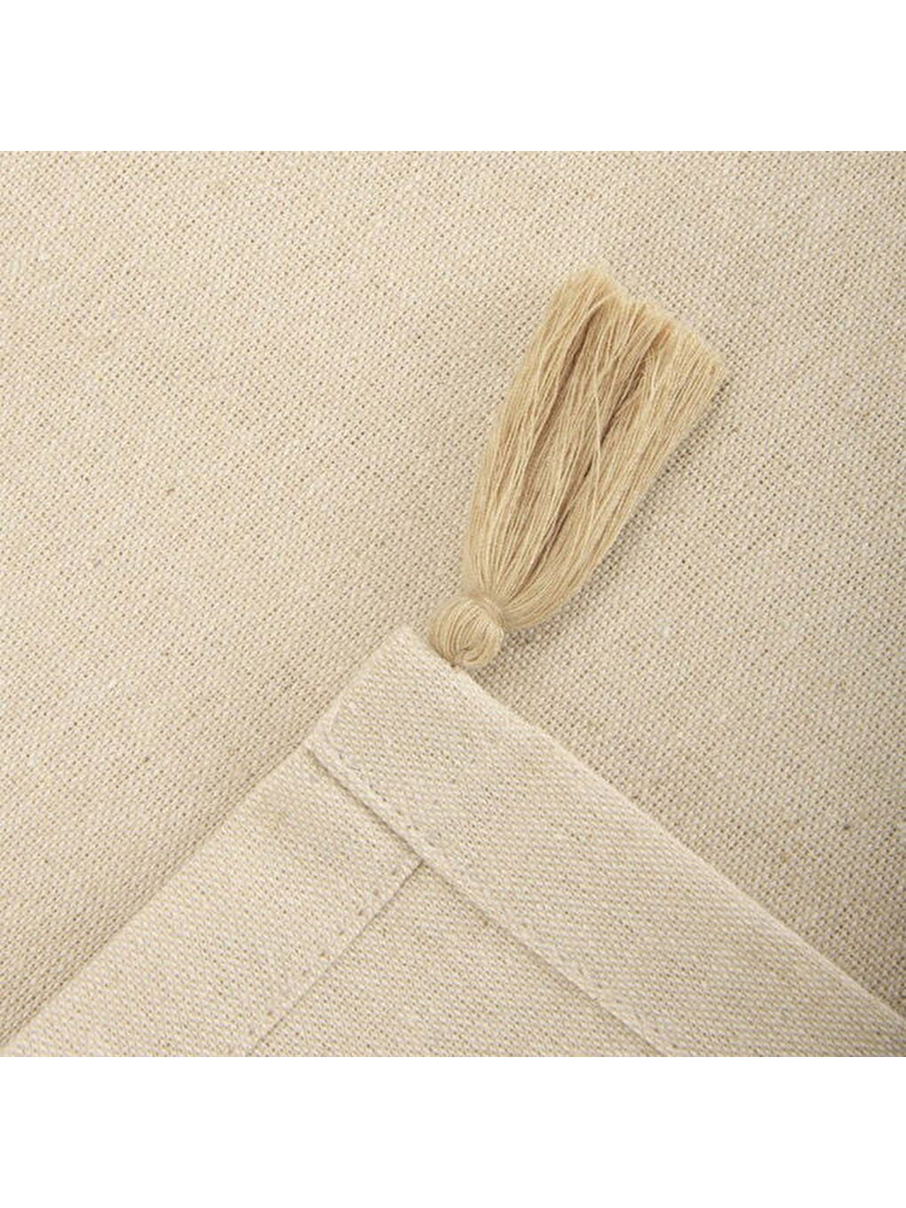 Soft Pallium Püsküllü Masa Örtüsü - Bej - 150x220 cm-4