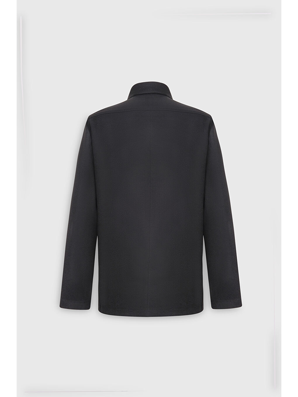 Erkek Siyah Sıcak Tutan Relax Fit Rahat Kesim Klasik Yaka Cepli Polar Gömlek-9