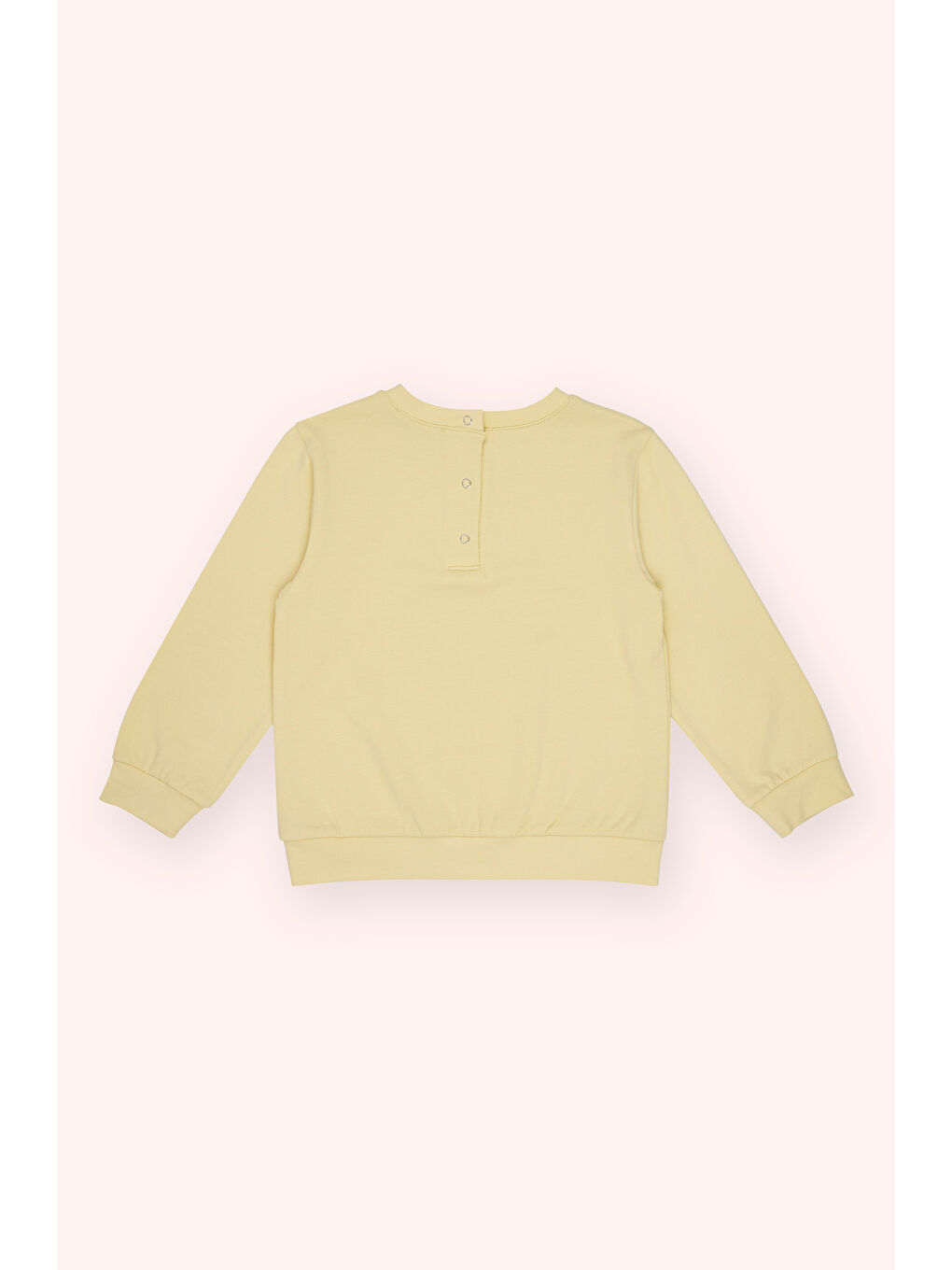 Kız Çocuk Baskı Detaylı T-Shirt Sarı-2