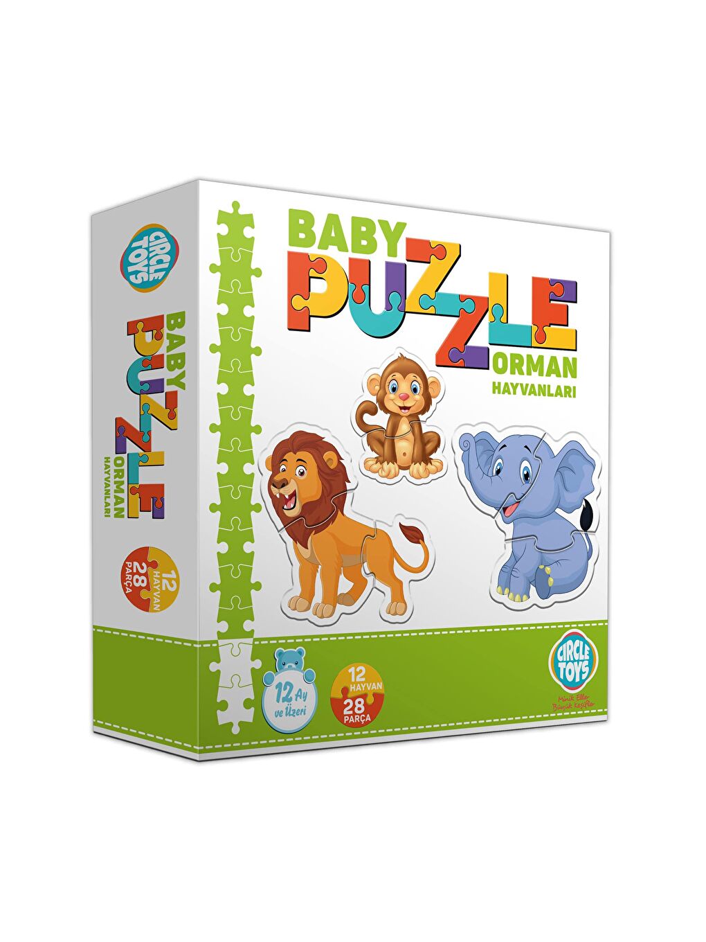 Circle Toys Karışık Baby Puzzle Orman Hayvanları - 1