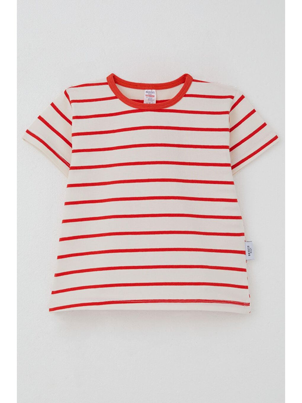 Erkek Çocuk Tişört Çizgili Ekru (3-6 Yaş)