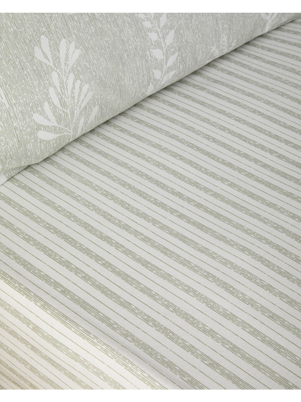 Florine Kolay Ütülenir Çift Kişilik Nevresim Takımı 200x220 cm Açık Yeşil-5