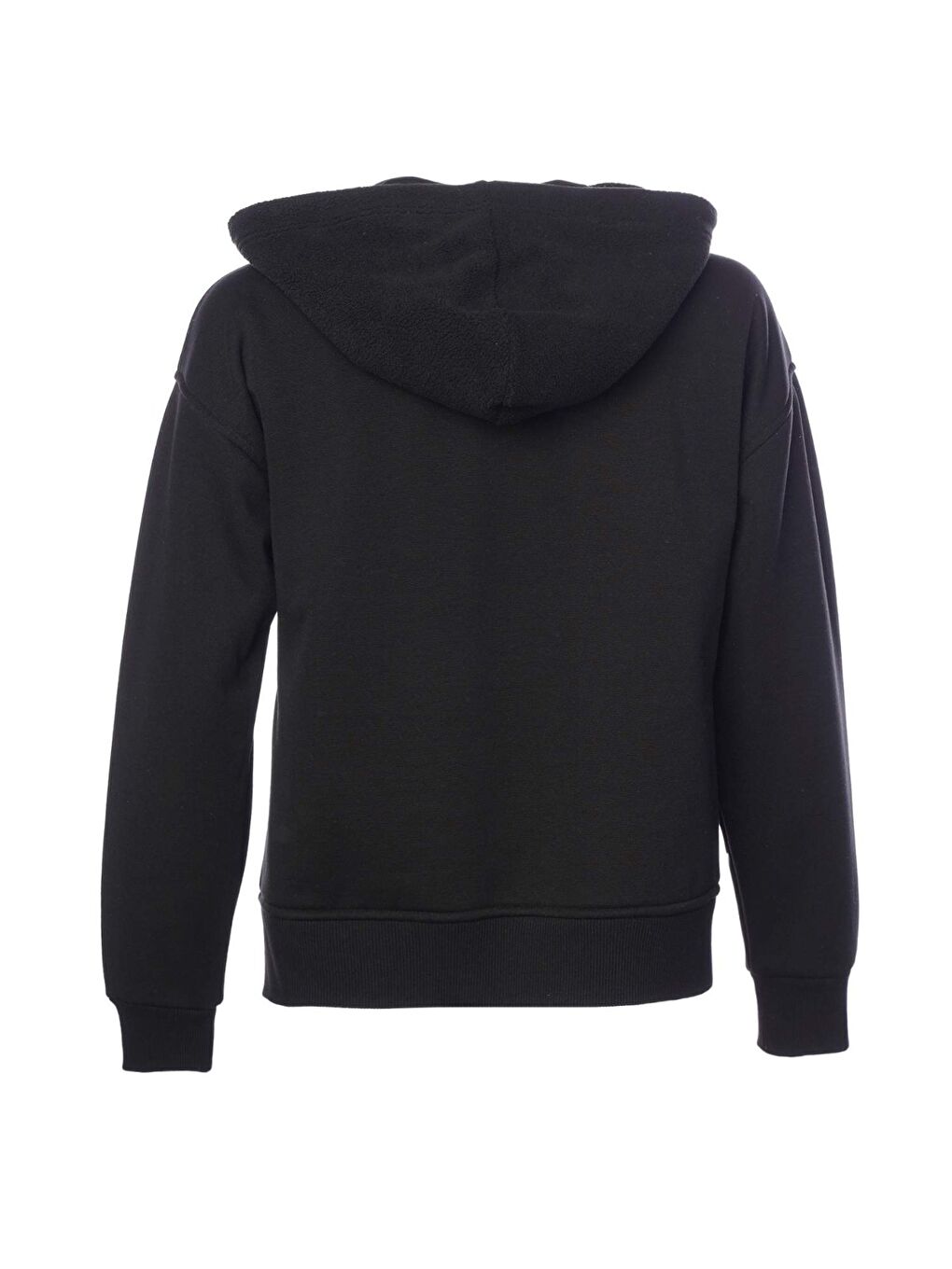 Hummel Ane Kadın Siyah Kapüşonlu Fermuarlı Sweatshirt - 2