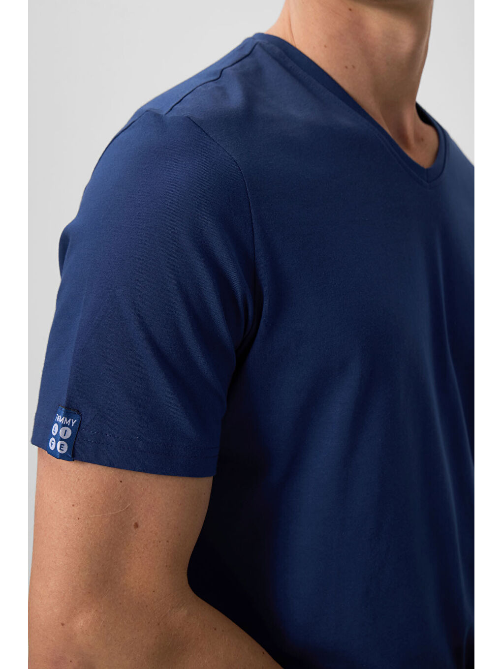 İndigo Basic Kısa Kol Standart Kalıp V Yaka Erkek Tişört - 87912-2