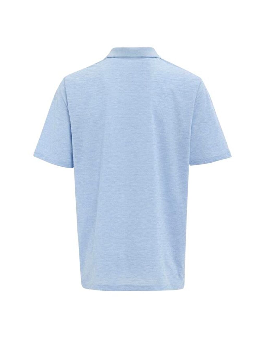 Saks Mavi Regular Armürlü Polo Yaka Tişört-2