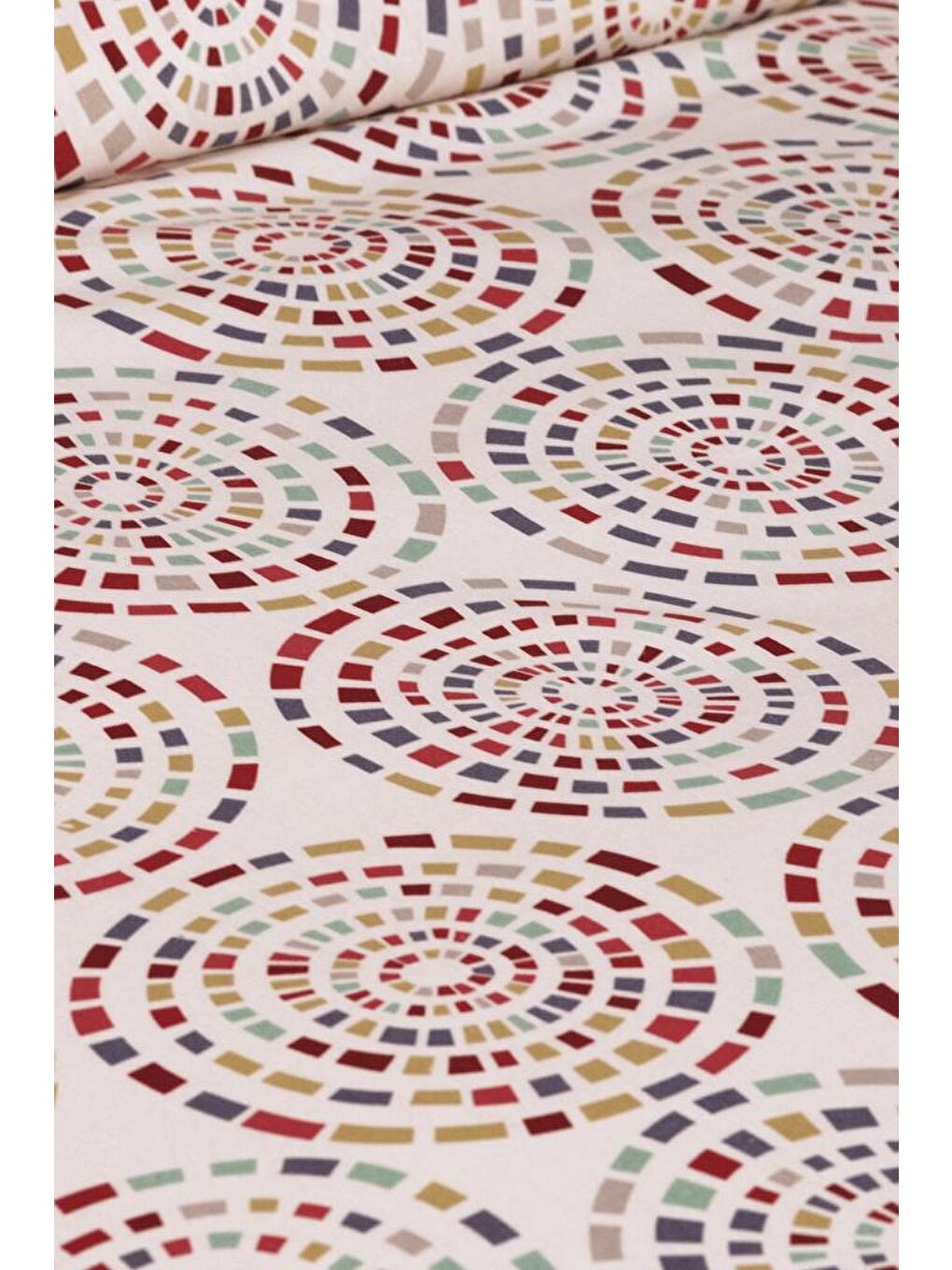 Vivi Çift Kişilik Lastikli Çarşaflı Nevresim Takımı Kırmızı-2