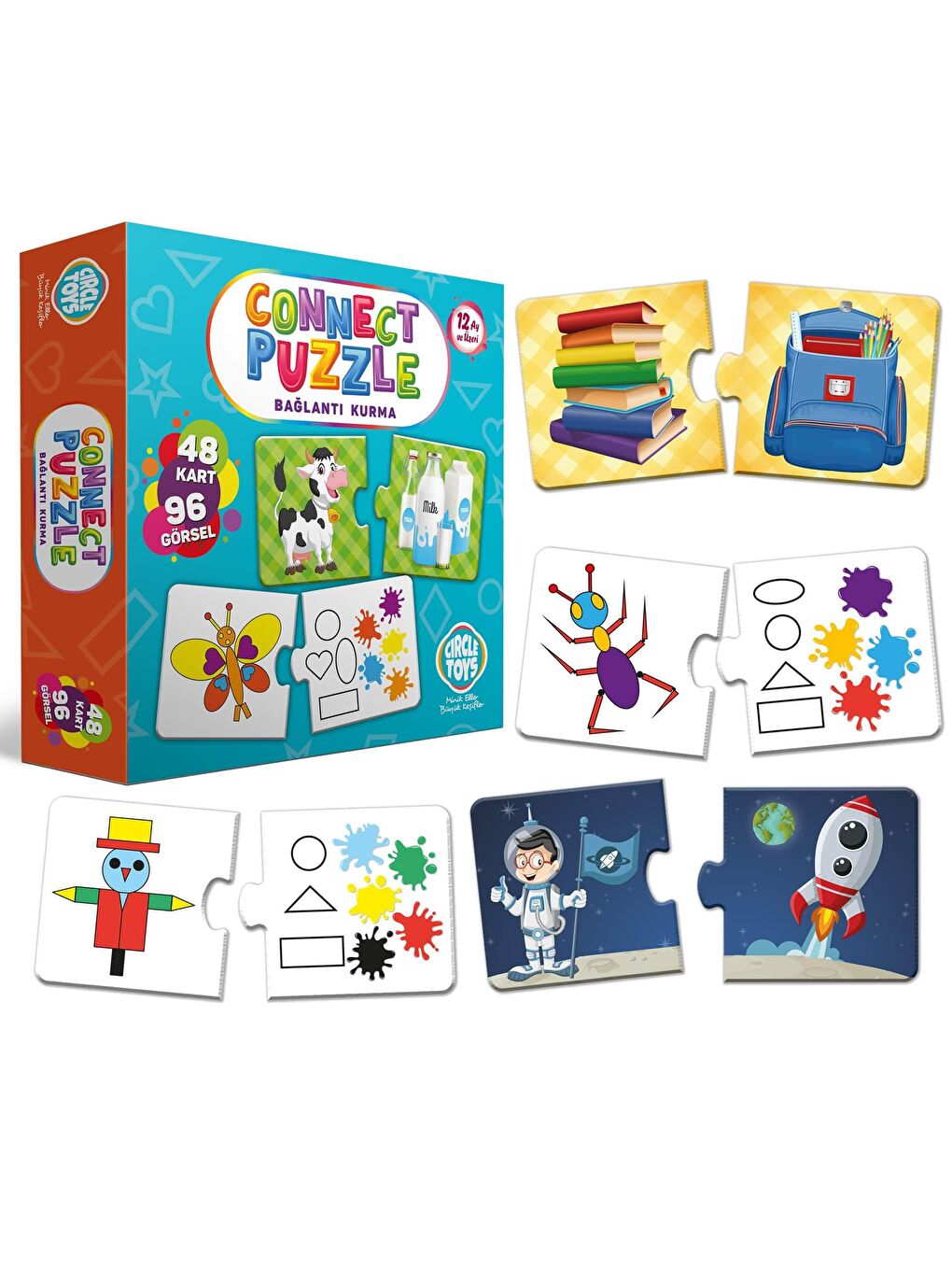 Circle Toys Karışık Connect Puzzle - 3