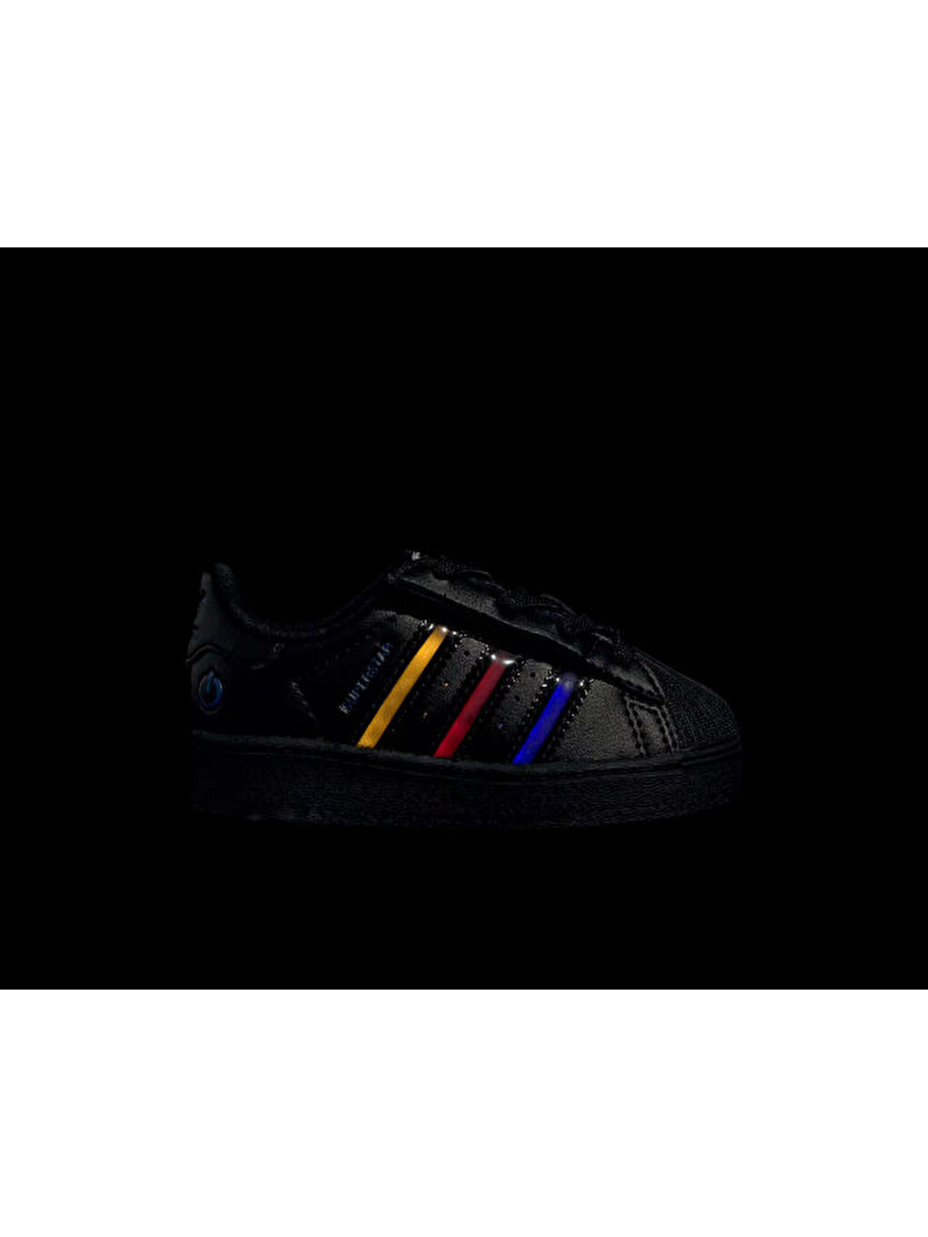Superstar Led Lights Cf El I Bebek Işıklı Günlük Ayakkabı Js1295 Siyah-1