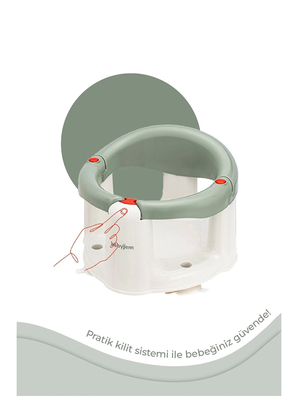 Önden Açılır Mama Sandalye Oturağı Ve Minderi - 2 ' Li Set Soft Yeşil-3