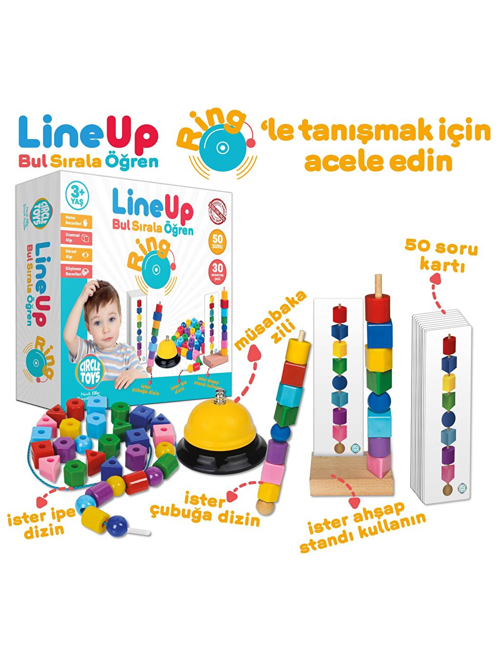 Circle Toys Karışık Line Up Ring - 1