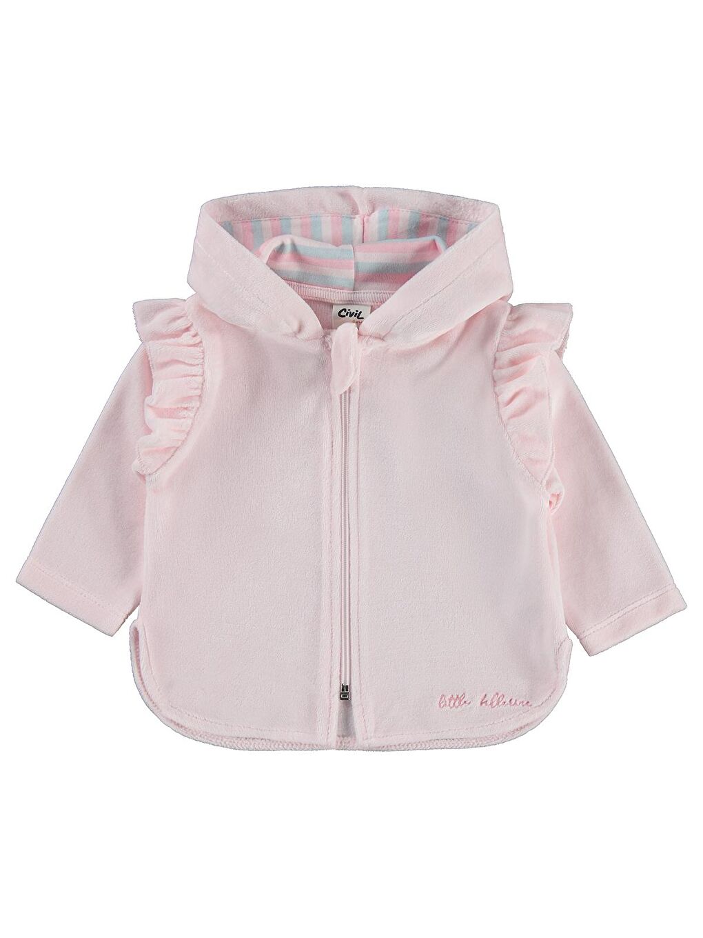 Baby Kol Fırfırlı 6-18 Ay Hırka - Pembe 12-18 Ay-3