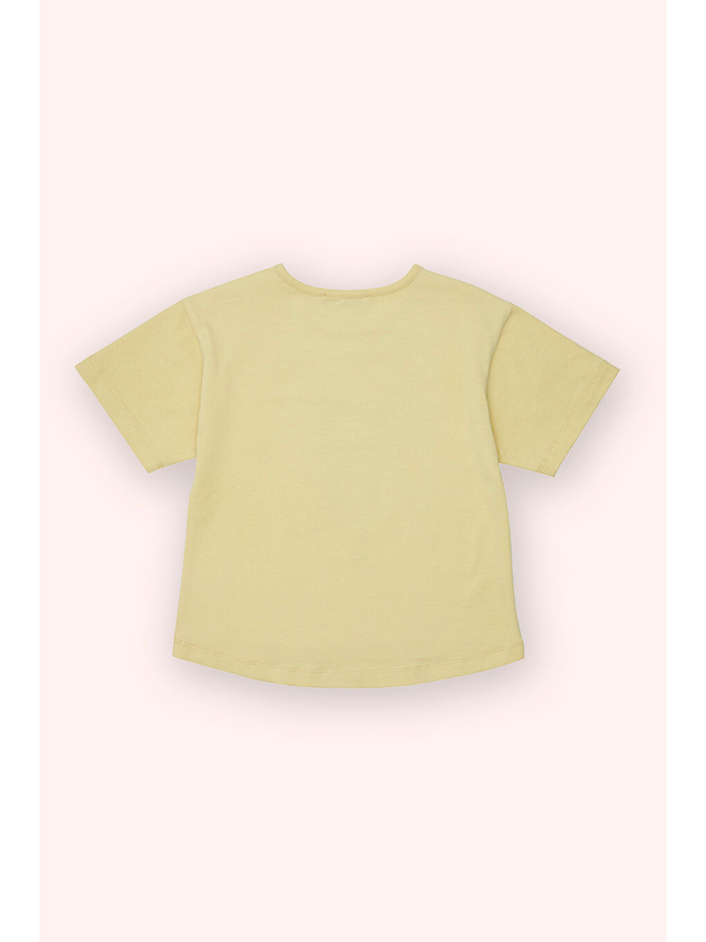 Kız Çocuk Baskı Detaylı T-Shirt Sarı-2