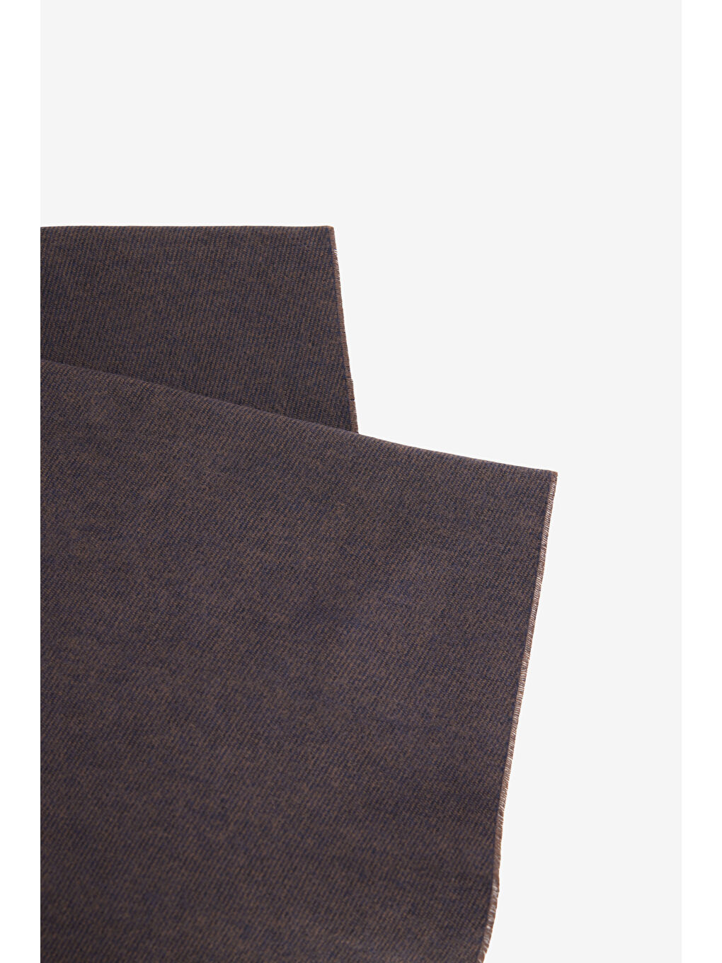 Erkek Kahverengi-Lacivert Desenli Sıcak Tutan Atkı-1