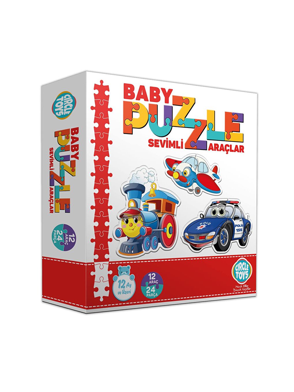 Circle Toys Karışık Baby Puzzle Sevimli Araçlar - 1