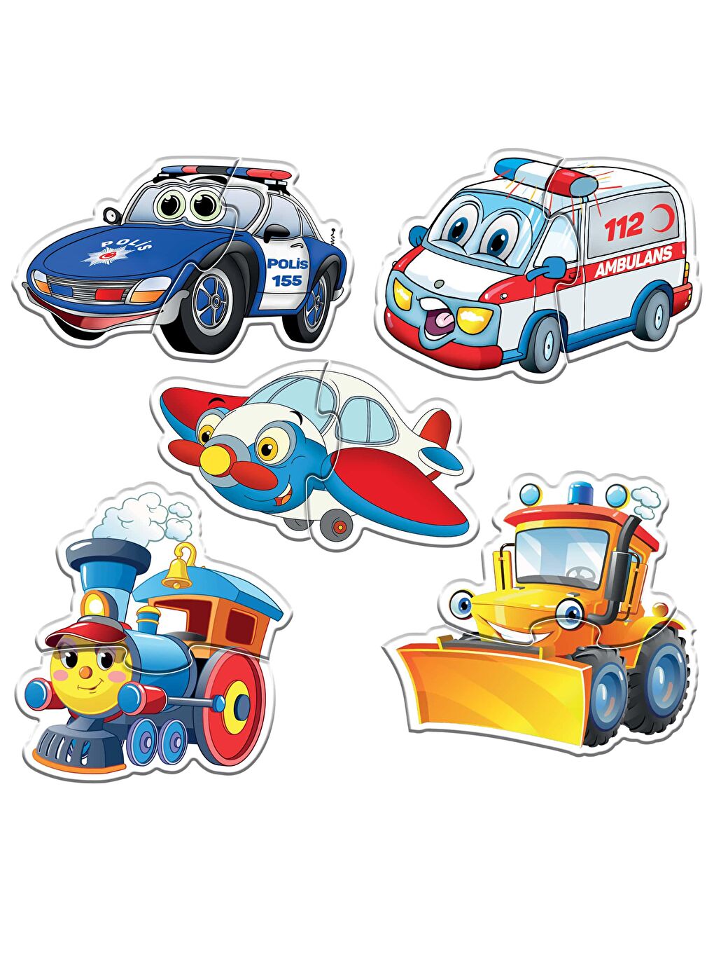 Circle Toys Karışık Baby Puzzle Sevimli Araçlar - 4