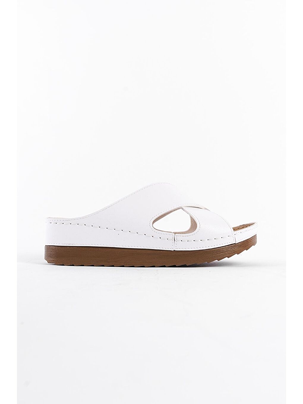 Beyaz Z0632 Kadın Konfor Anatomic Terlik-1