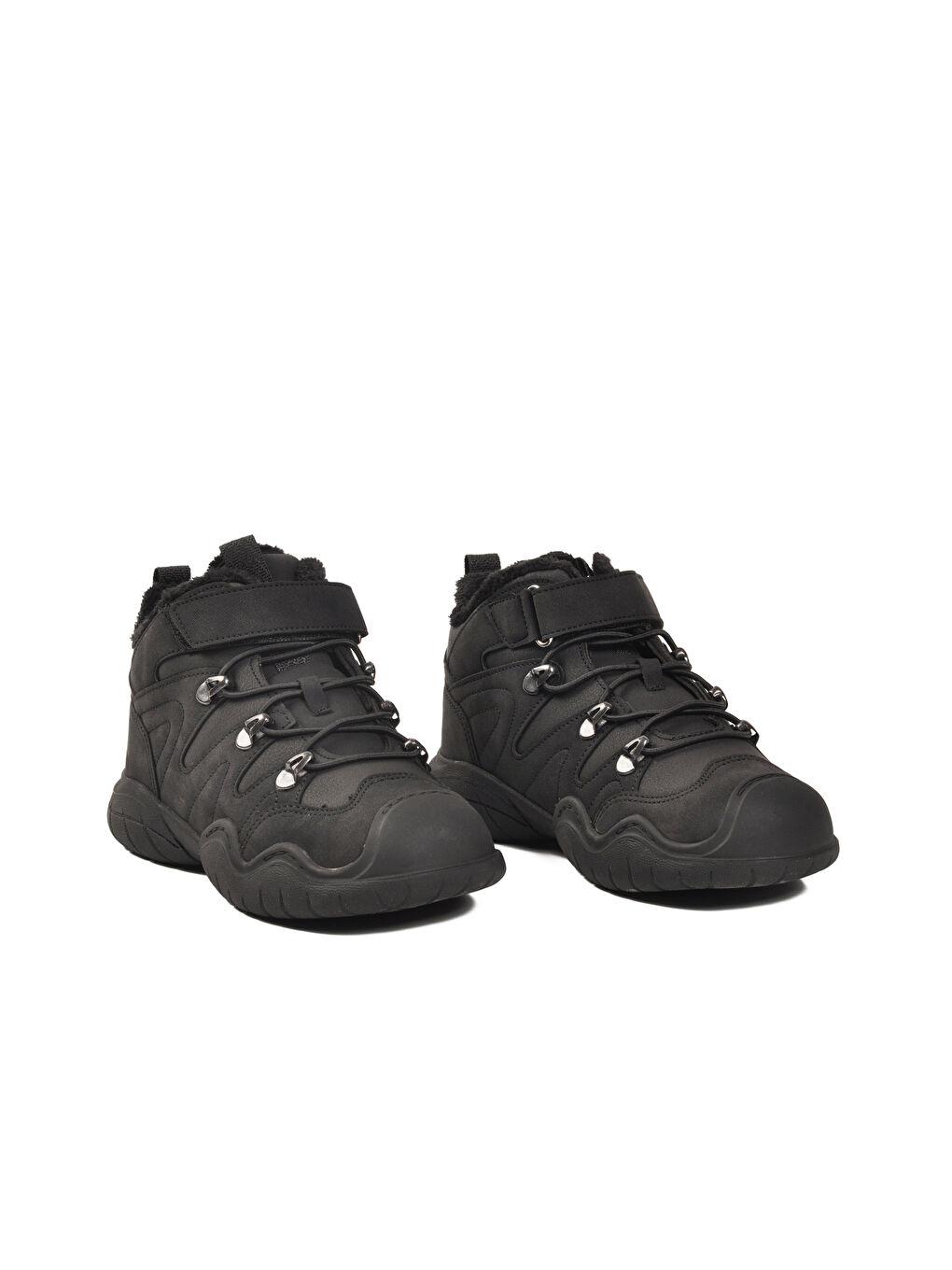 Siyah İçi Kürklü Kaymaz Taban Soğuğa Dirençli Erkek Çocuk Bot 2090 F-2