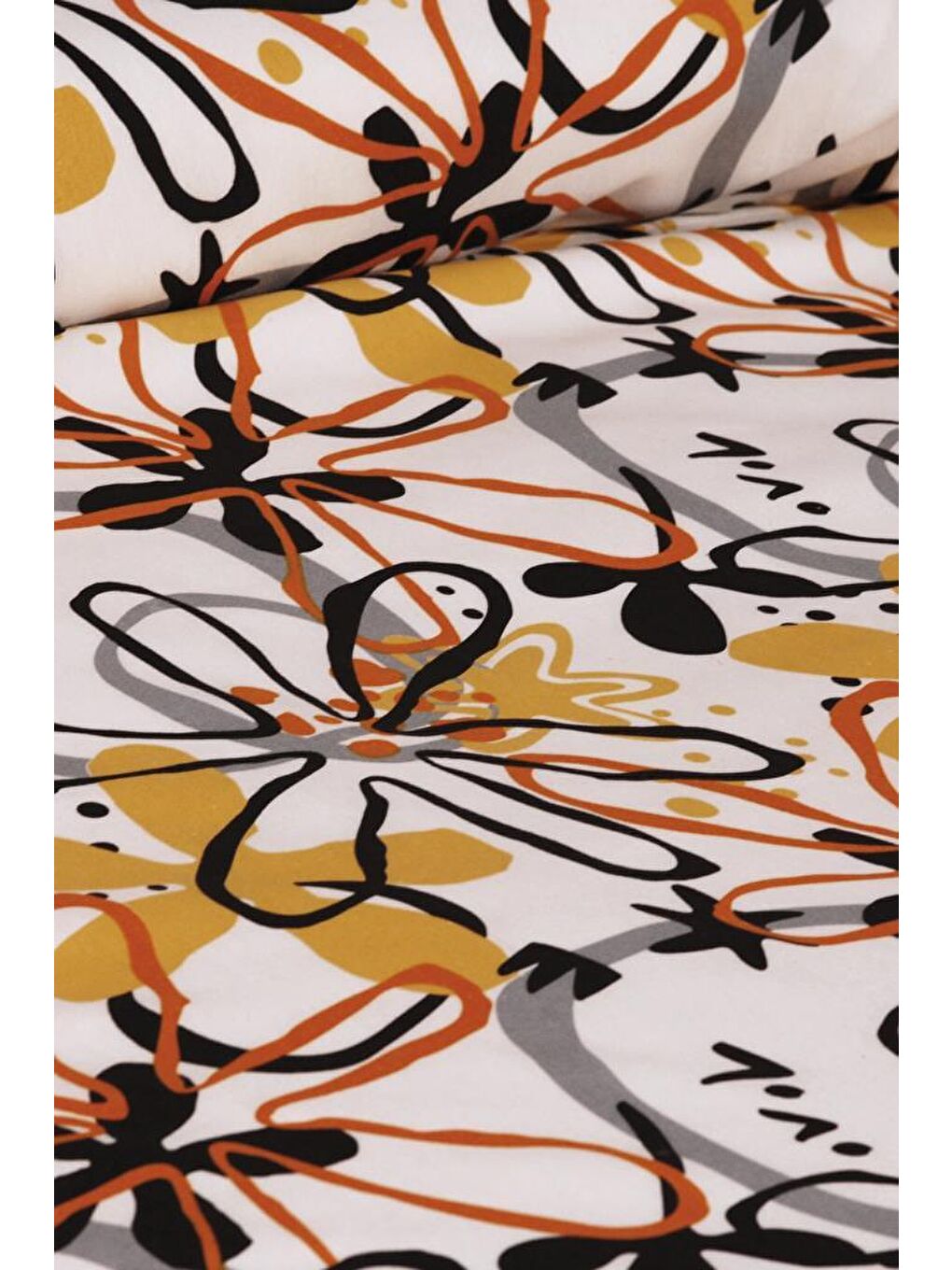 Kahverengi Erika Çift Kişilik Lastikli Çarşaflı Nevresim Takımı Kahve-2