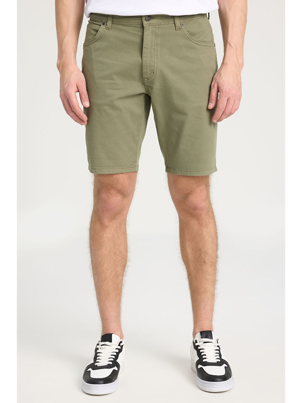 Haki Regular Fit Normal Kesim Şort-3