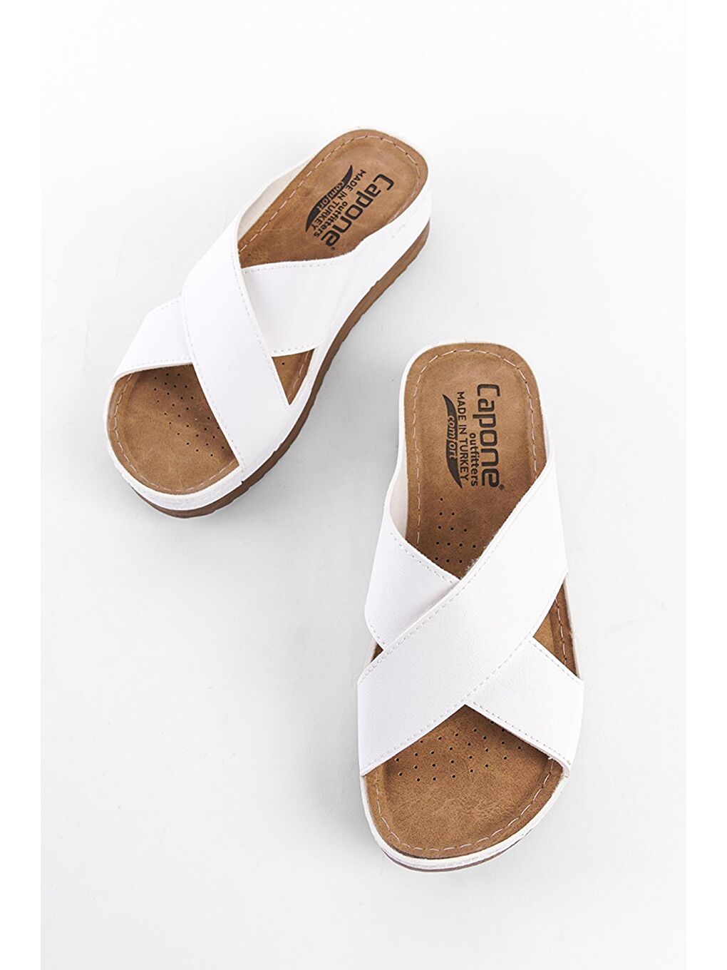 Beyaz Z0632 Kadın Konfor Anatomic Terlik-3