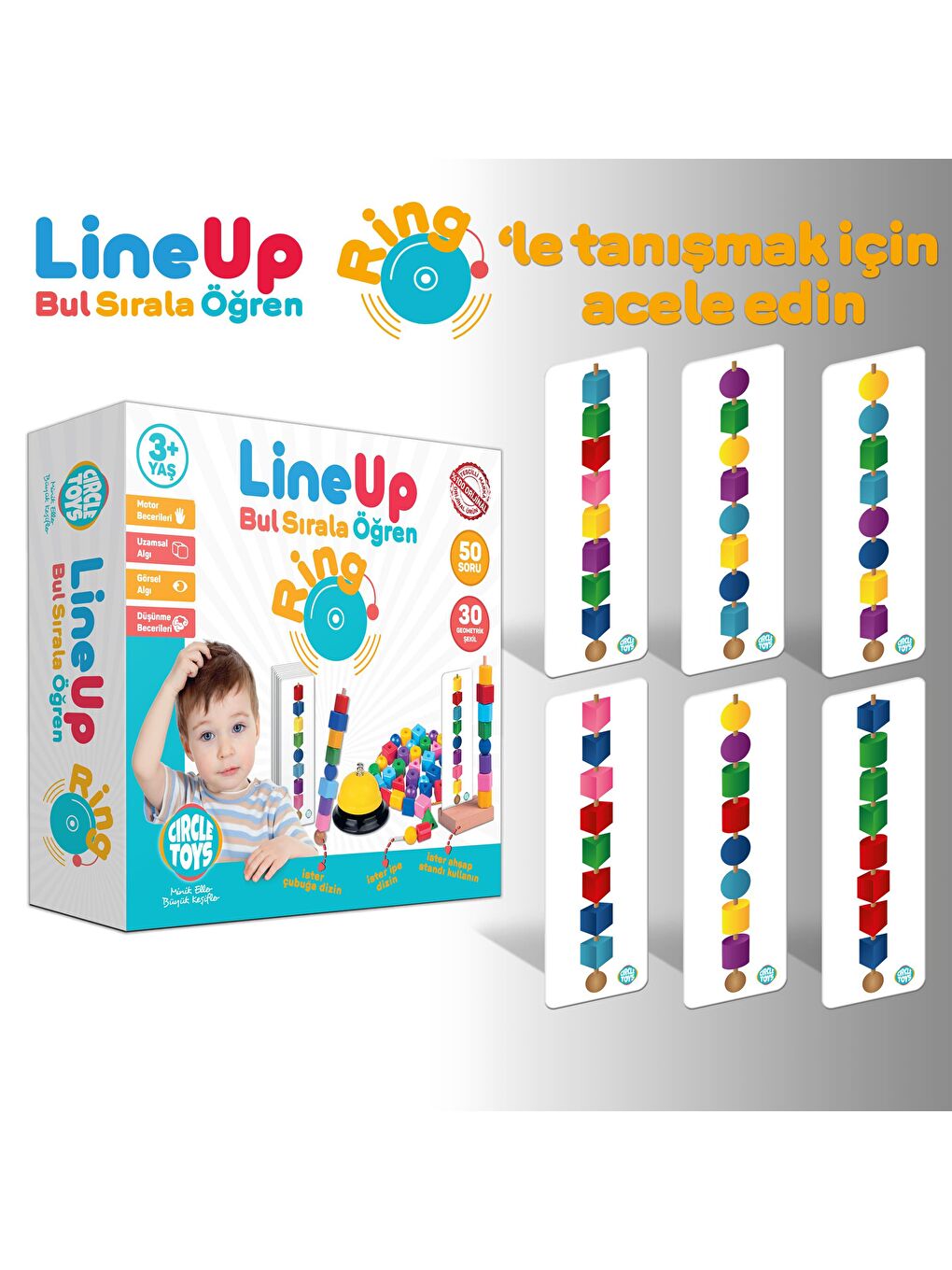 Circle Toys Karışık Line Up Ring - 2