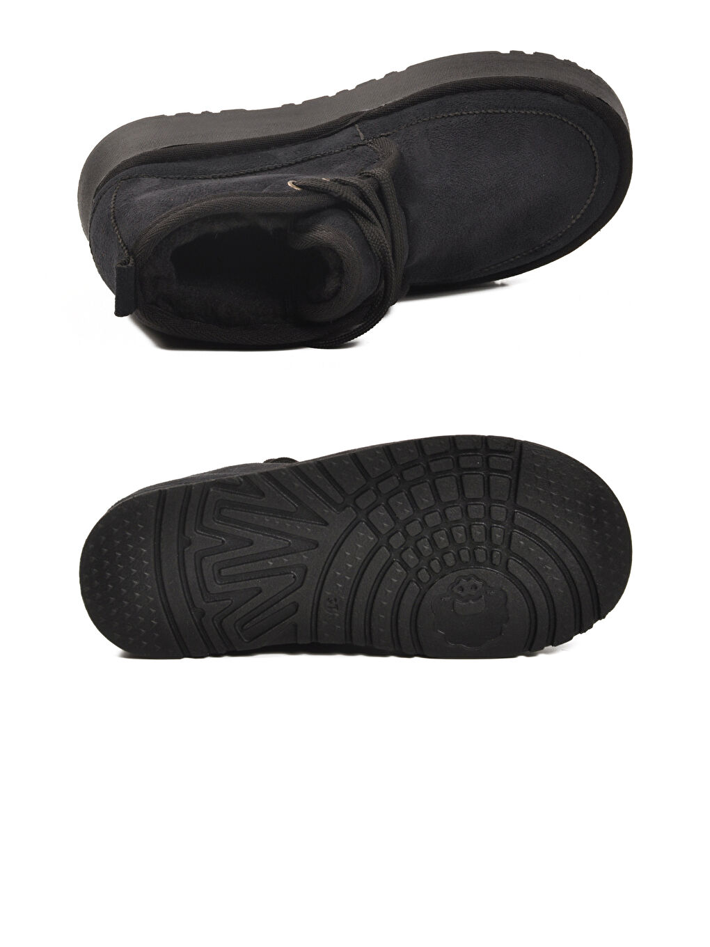 Siyah İçi Kürklü Bağcıklı Kadın Bot U-15 Z-4