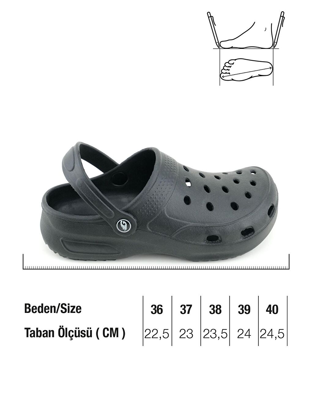 Siyah Kadın Yazlık Eva Ev Banyo Bahçe Havuz Rahat Taban Sabo Terlik-1