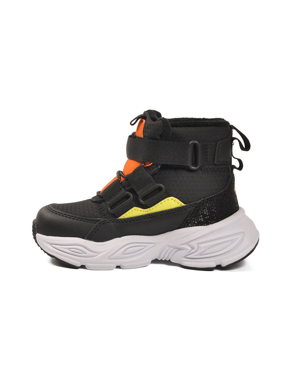 Siyah Cırlı İçi Kürklü Kaymaz Soğuğa Dirençli Erkek Çocuk Bot 2087 P-3