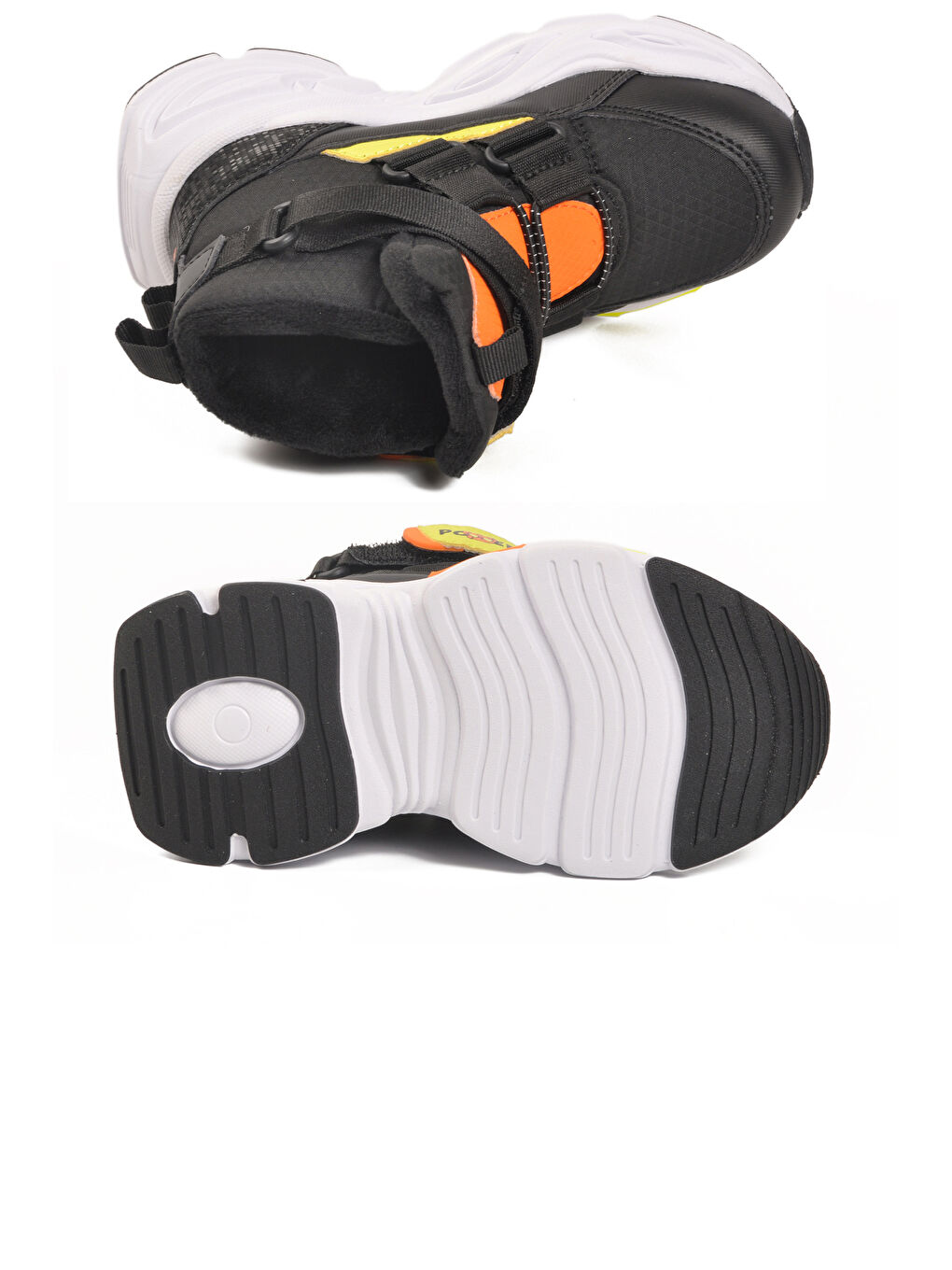 Siyah Cırlı İçi Kürklü Kaymaz Soğuğa Dirençli Erkek Çocuk Bot 2087 P-4