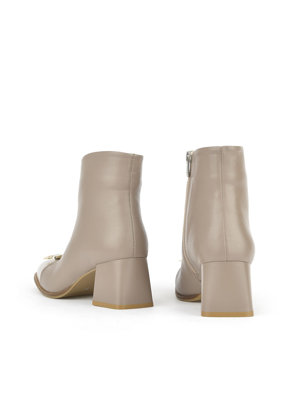 Bej Kadın Hakiki Deri Bot 1531050Z26104557K Vizon-2