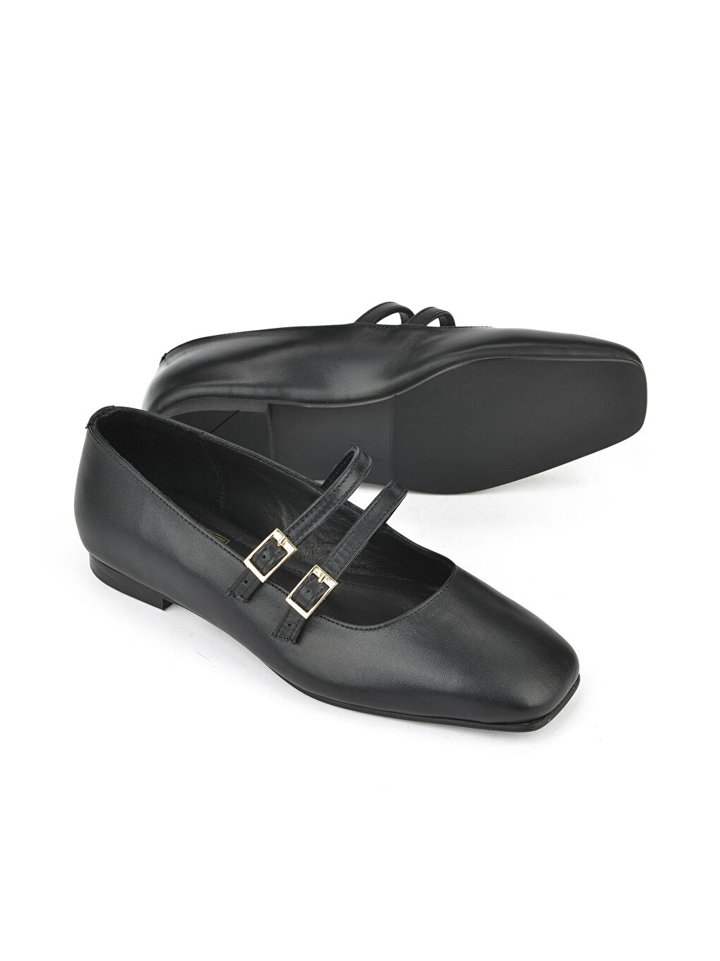 Kadın Hakiki Deri Babet 1531054Z3401 Siyah-3