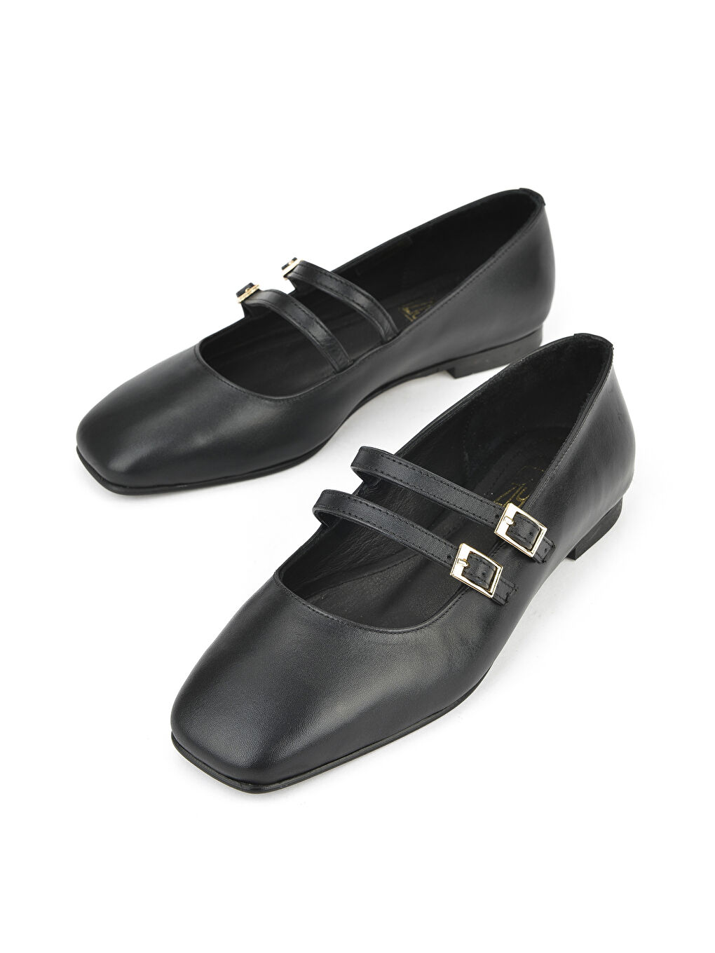 Kadın Hakiki Deri Babet 1531054Z3401 Siyah-4