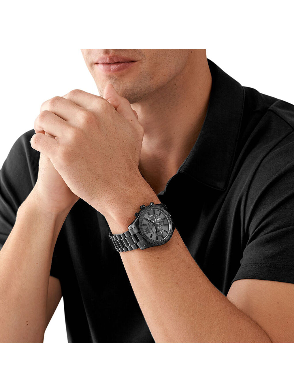 Siyah MK9154 Erkek Kol Saati-3