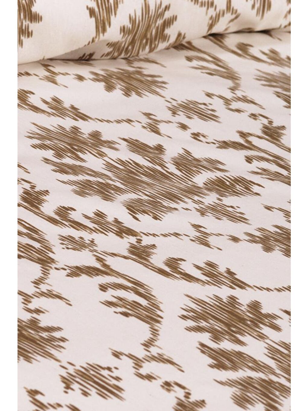 Mary Çift Kişilik Lastikli Çarşaflı Nevresim Takımı Bej-2